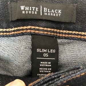 White House Black Market Jeans - WHITE HOUSE BLACK MARKET SLIM LEG JEANS SZ 0S White House Black Market Jeans - WHITE HOUSE BLACK MARKET SLIM LEG JEANS SZ 0S
